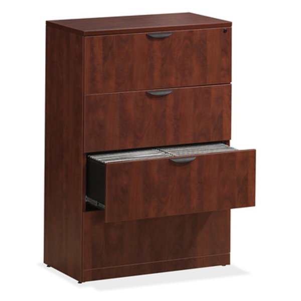 Officesource OS Laminate Lateral Files 4 Drawer Lateral File Cabinet PL184ES